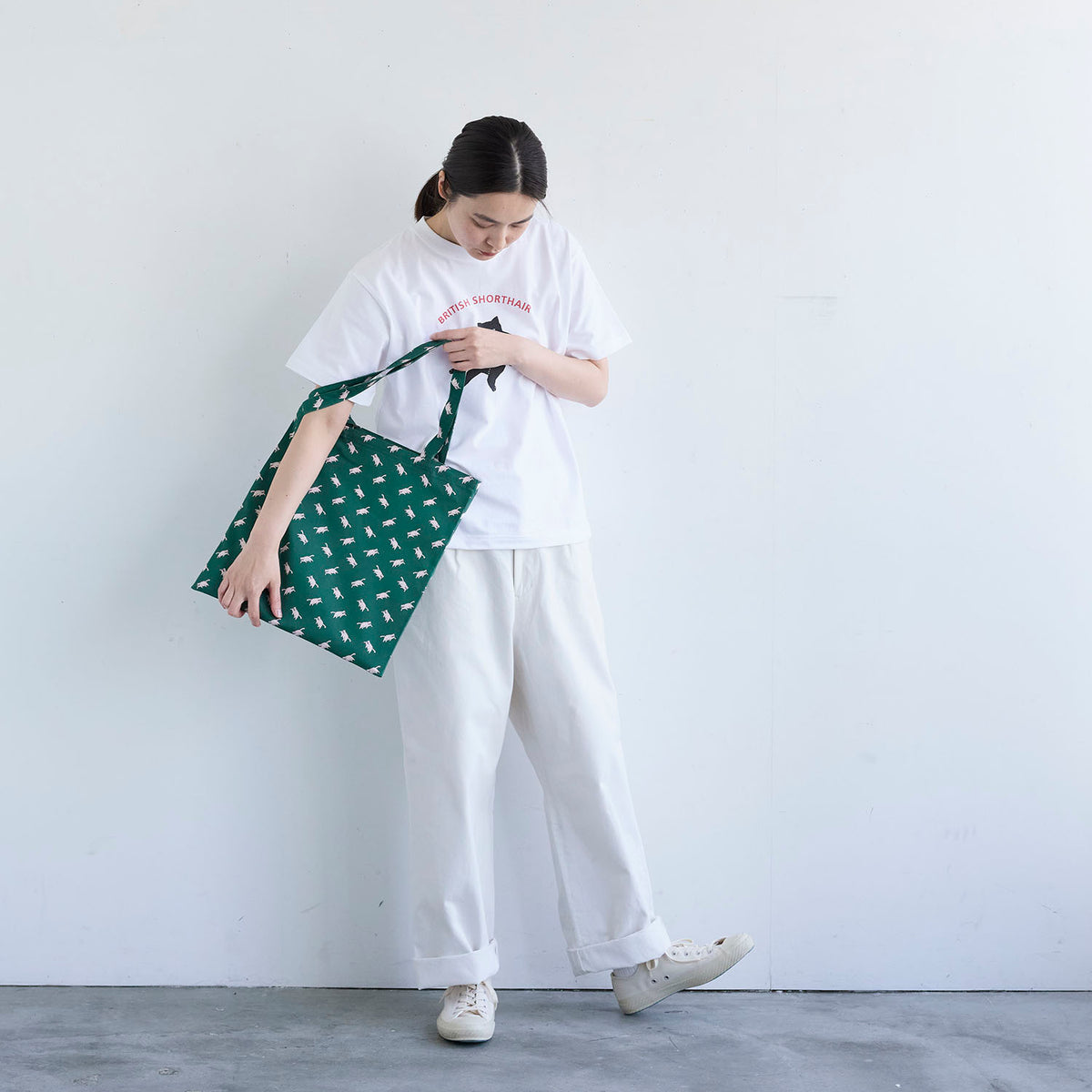 MUDDY WORKS Cat Organic Cotton Oxford - Green