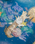 365 Cat Art Moonlight Cat Cotton Sheeting