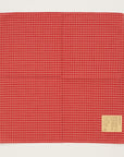 [Kokka Lifestyle] Sashiko Cotton Furoshiki - Cross / Red