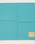 [Kokka Lifestyle] Sashiko Cotton Furoshiki - Cross / Blue