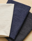 Yarn Dyed Cotton Silk Lightweight Denim - Ecru
