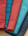 [Kokka Lifestyle] Sashiko Cotton Furoshiki - Dot Line / Blue