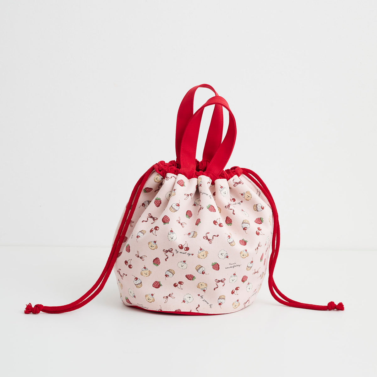 Sweetie Cupcakes Cotton Oxford - White