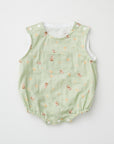 Monkey &  Banana Cotton Double Gauze - White