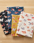Japanese Goldfish Cotton Oxford - Navy