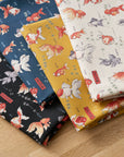 Japanese Goldfish Cotton Oxford - Navy