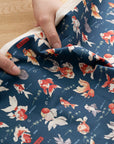 Japanese Goldfish Cotton Oxford - Navy
