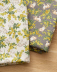 Sweetie Mimosa Cat Cotton Oxford - White