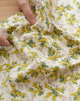 Sweetie Mimosa Cat Cotton Oxford - White