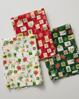 [Fabric Sample] Christmas Letter Cotton Shirting