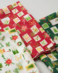 [Fabric Sample] Christmas Letter Cotton Shirting