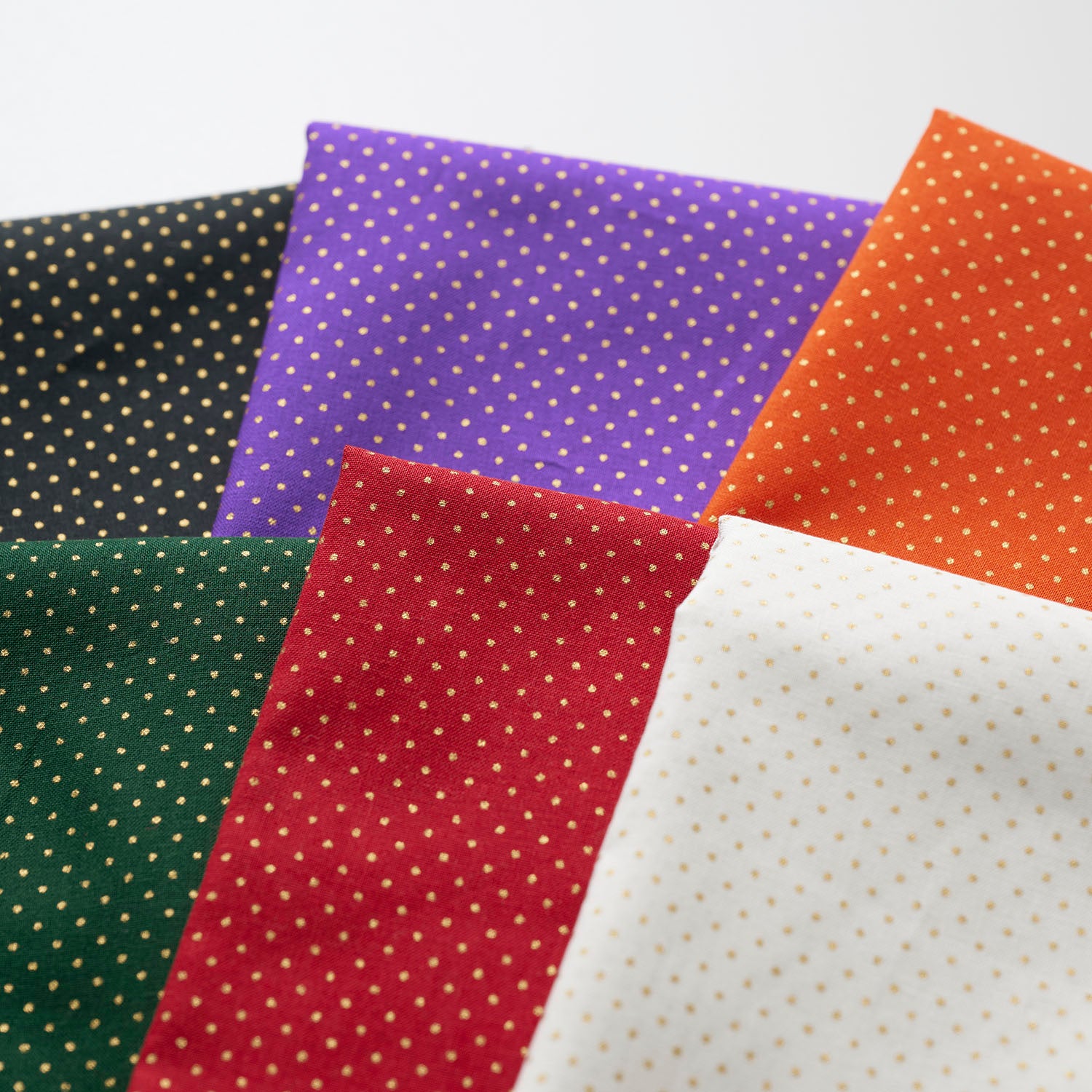 Glittery Dot Cotton Shirting - White