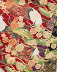 [Fabric Sample] Japanese Crane Printed Cotton Sheeting