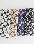 Geometric Floral Cotton Lawn - Black