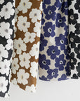 Geometric Floral Cotton Lawn - Black