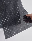 3mm Dot Cotton Lawn - Grey