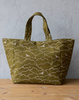 [Pre-order] Terra by Amelie Mancini - Owls Cotton Linen Canvas - Khaki Brown
