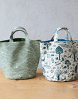 [Pre-order] Terra by Amelie Mancini - Owls Cotton Linen Canvas - Khaki Brown