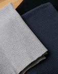 [Fabric Sample] Vintage-style Waffle Cotton Lycoell Knit