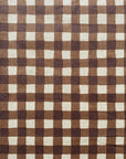 Gin-gam Check Linen Cotton Sheeting TC-1048-1