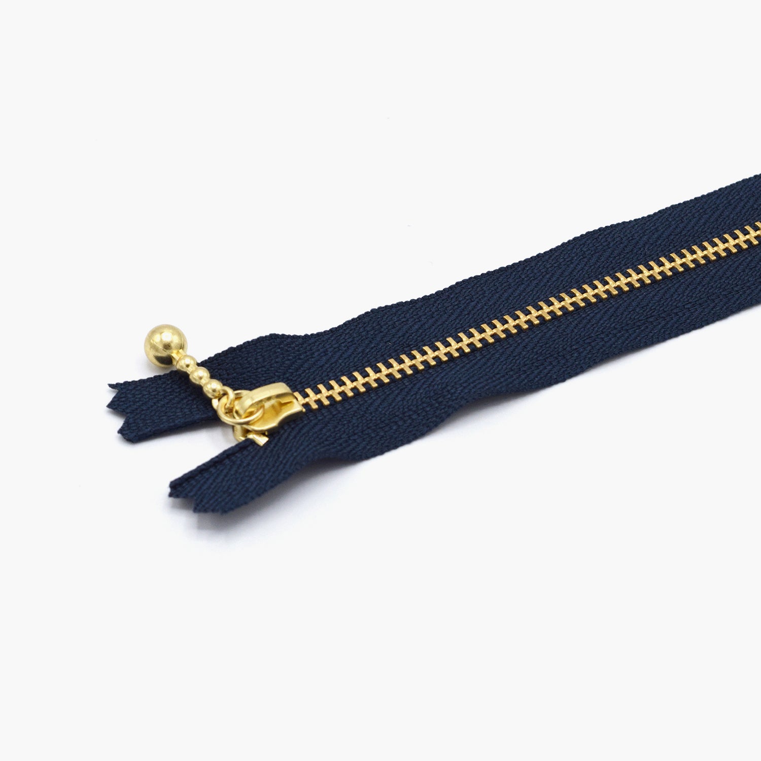 YKK Gold Ball Chain Zippers 15CM