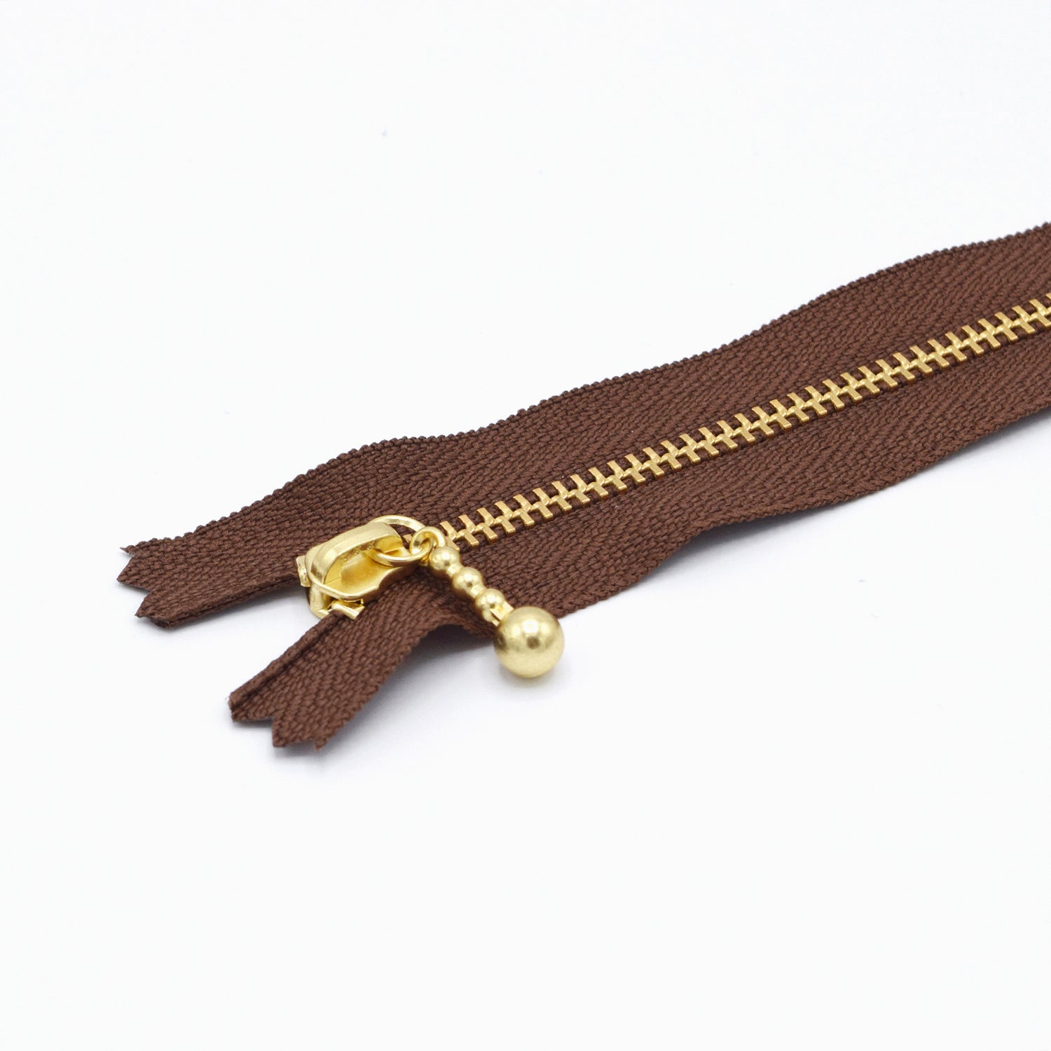 YKK Gold Ball Chain Zippers 20CM