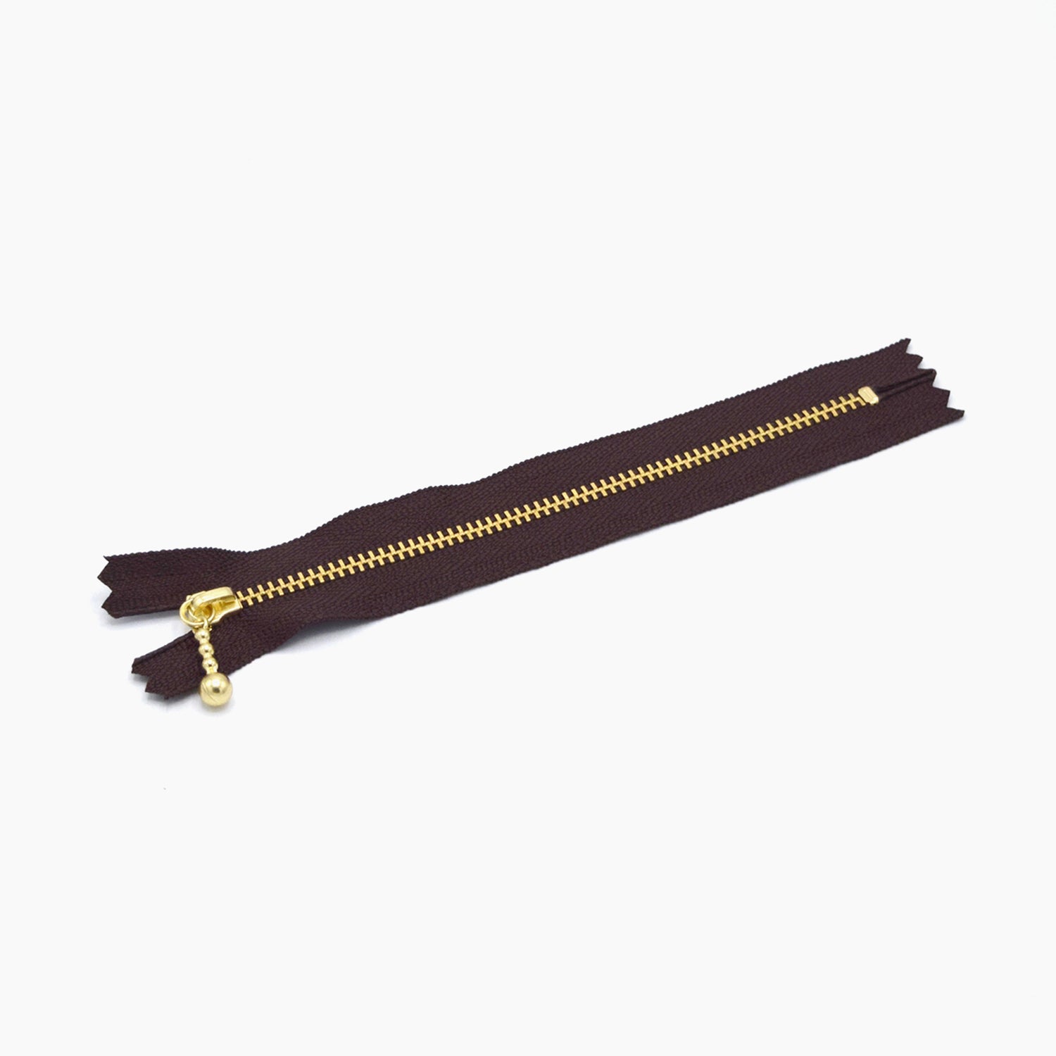 YKK Gold Ball Chain Zippers 15CM