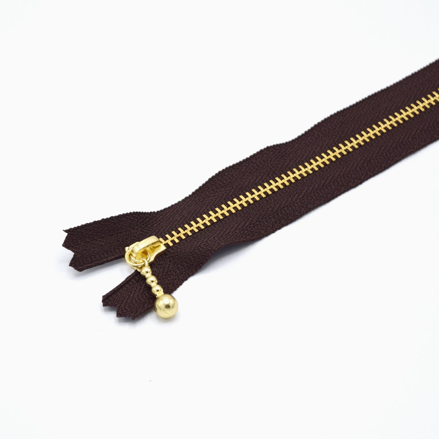 YKK Gold Ball Chain Zippers 15CM
