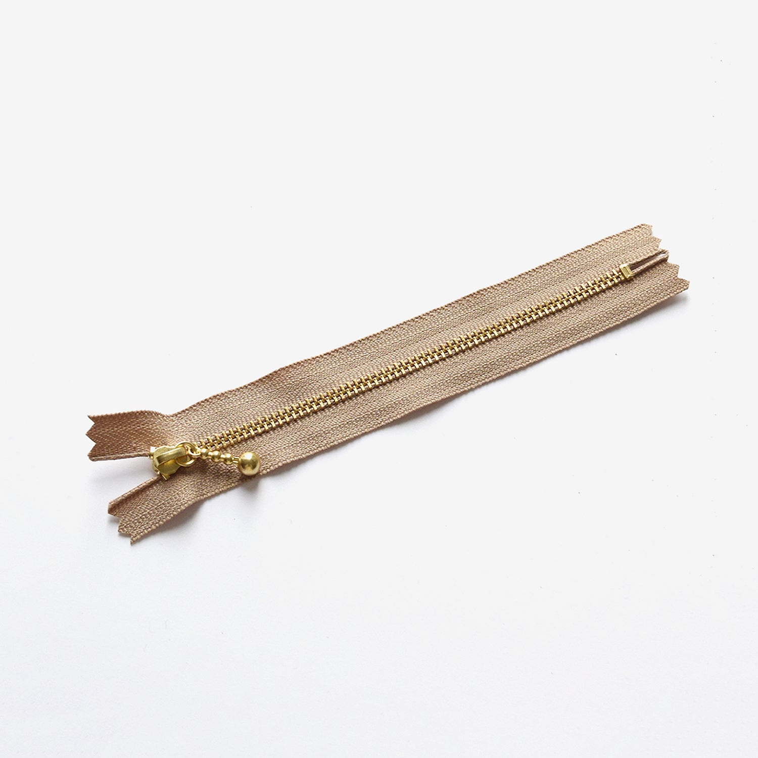 YKK Gold Ball Chain Zippers 15CM