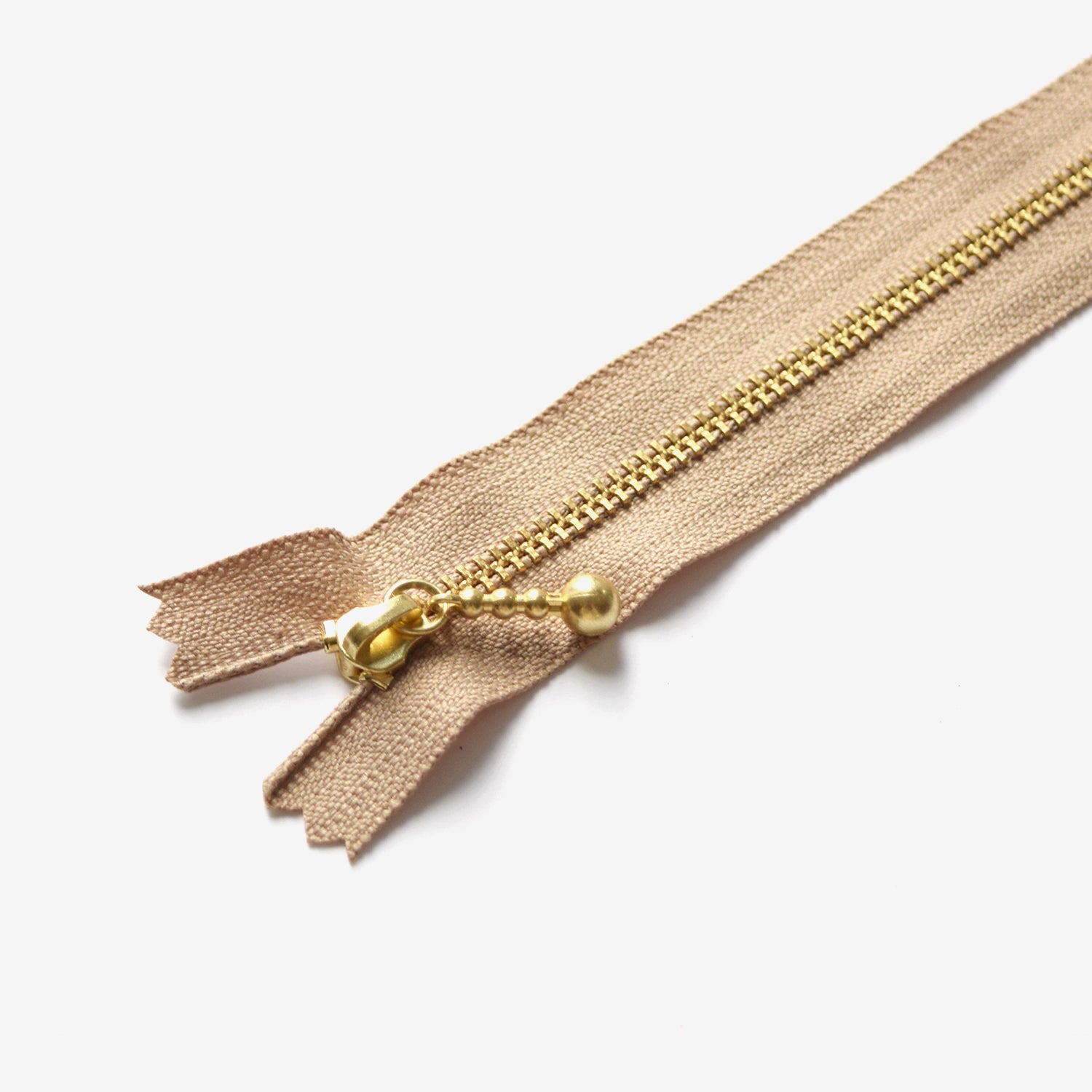 YKK Gold Ball Chain Zippers 15CM