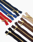 YKK Gold Ball Chain Zippers 15CM