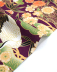 [Fabric Sample] Japanese Crane Printed Cotton Sheeting