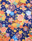 [Fabric Sample] Japanese Floral Sensu Printed Cotton Sheeting