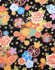 [Fabric Sample] Japanese Floral Sensu Printed Cotton Sheeting
