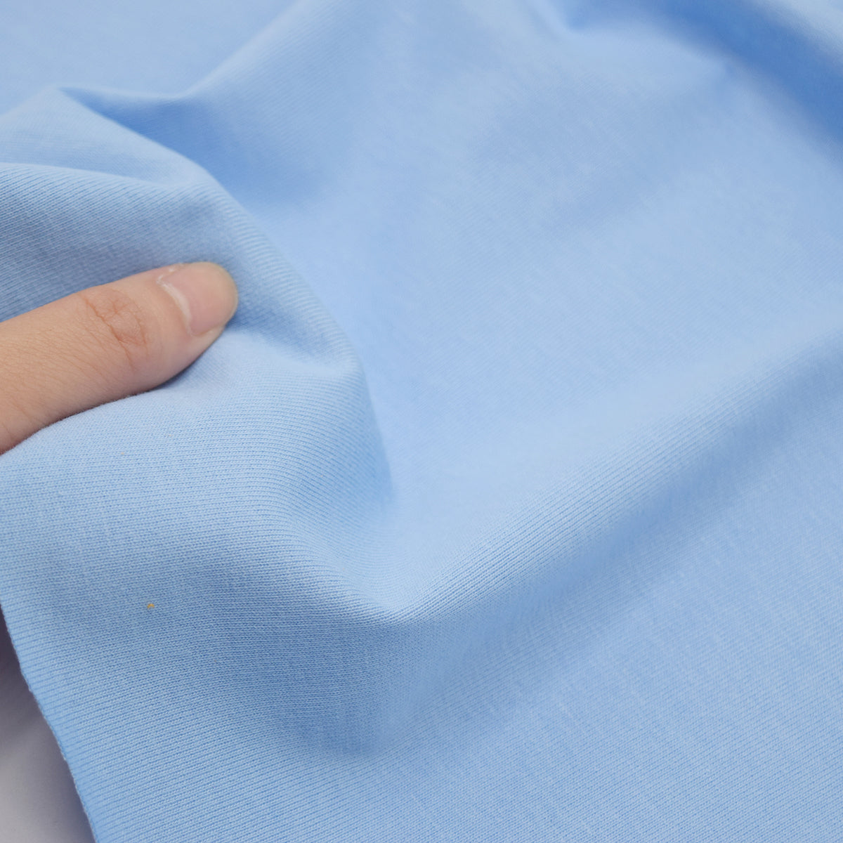 Solid Cotton Jersey Knit - Ocean Blue