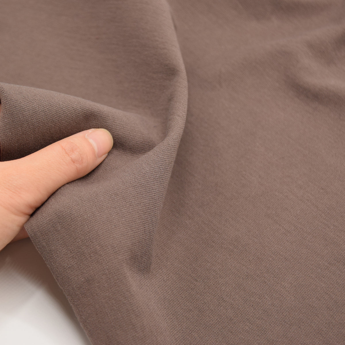 Solid Cotton Jersey Knit - Chocolate Brown