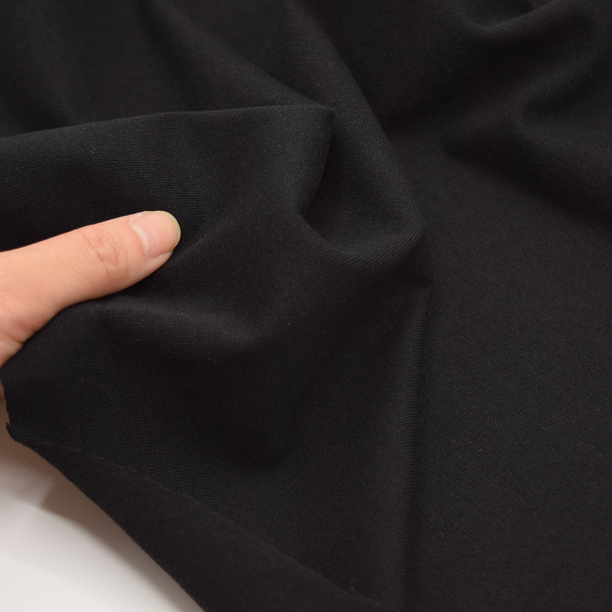 Solid Cotton Jersey Knit - Black