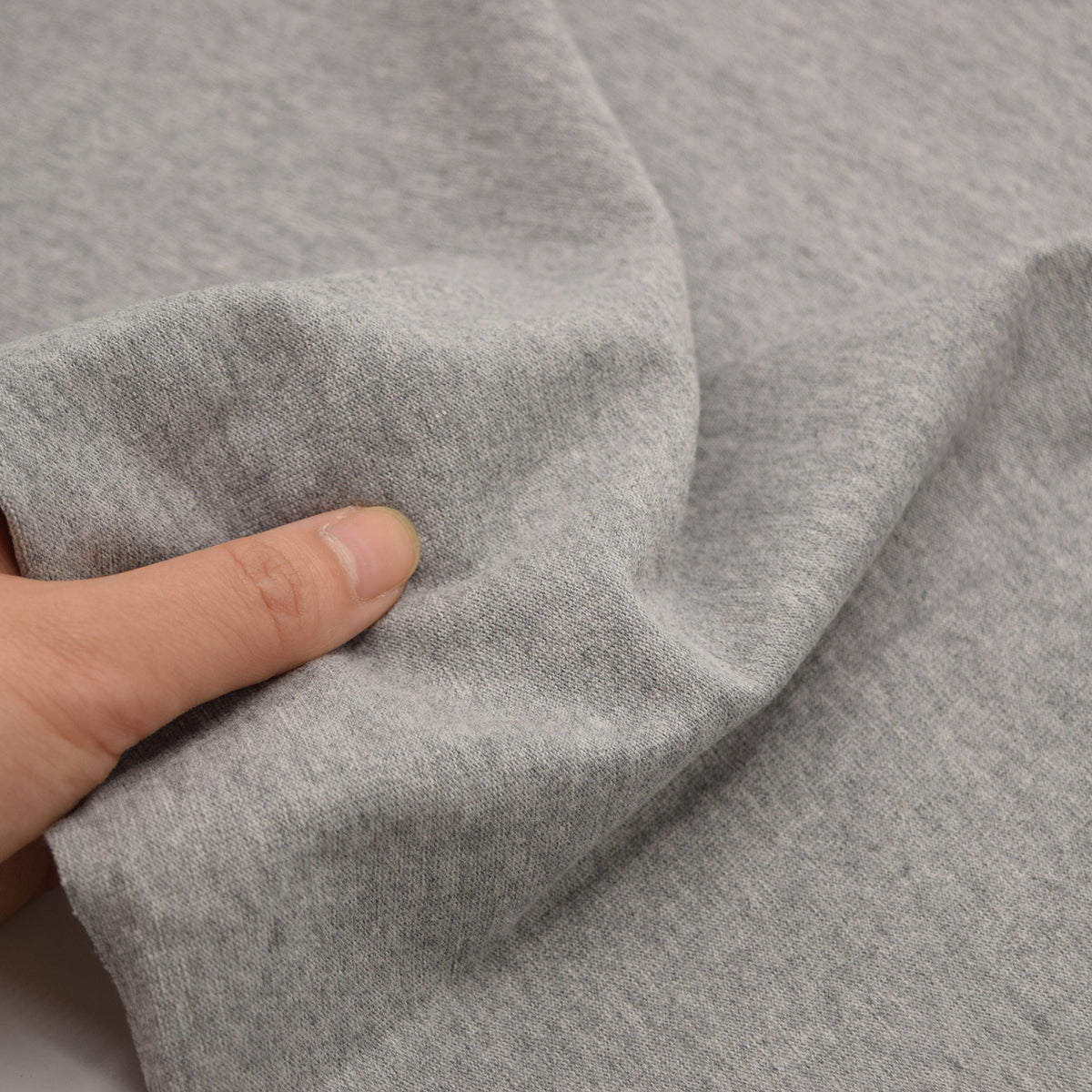 Solid Cotton Jersey Knit - Grey