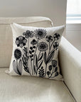 [Kokka Lifestyle] Bookhou Embroidered Cushion Cover - Ecru