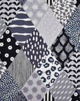 echino Rhombus Cotton Linen Canvas - Black EKX-98120-22