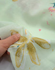 nani IRO Hana no toki niwa Organic Cotton Double Gauze - Light Green EGX-11440-1