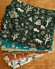 [Pre-order] Terra by Amelie Mancini - Owls Cotton Linen Canvas - Navy