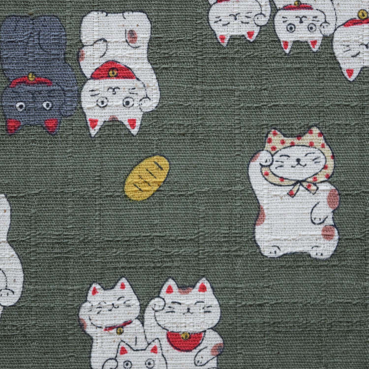 【rakuyukiページ】 cottonhouseaya Cotton House Aya】部分刺繍・リネンスタンドカラー