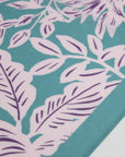 [Kokka Lifestyle] Water-repellent Leaves Prints Furoshiki - Turquoise
