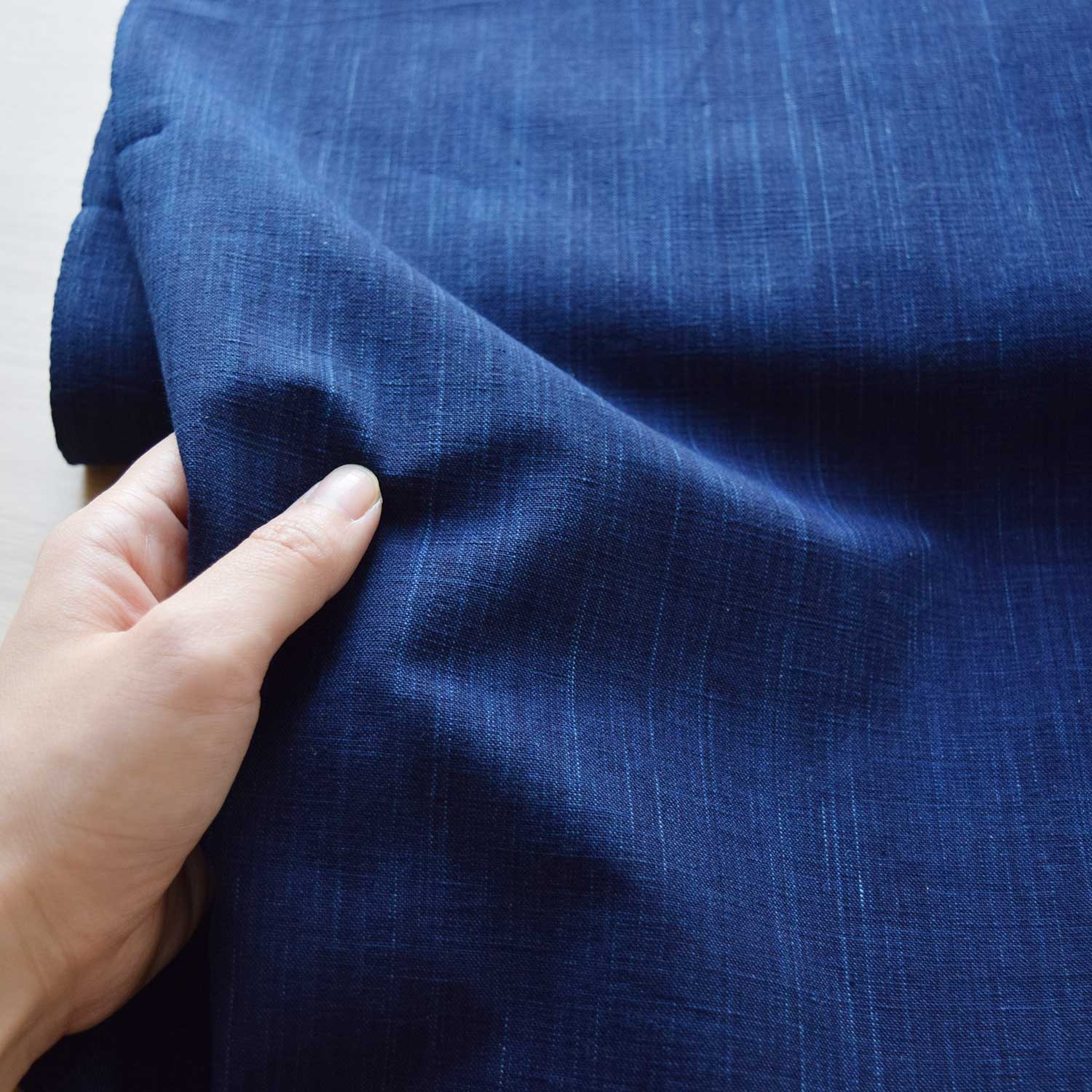 Natural Indigo Yarn-dyed Cotton Solid [15&quot; Width] TMF-015-1