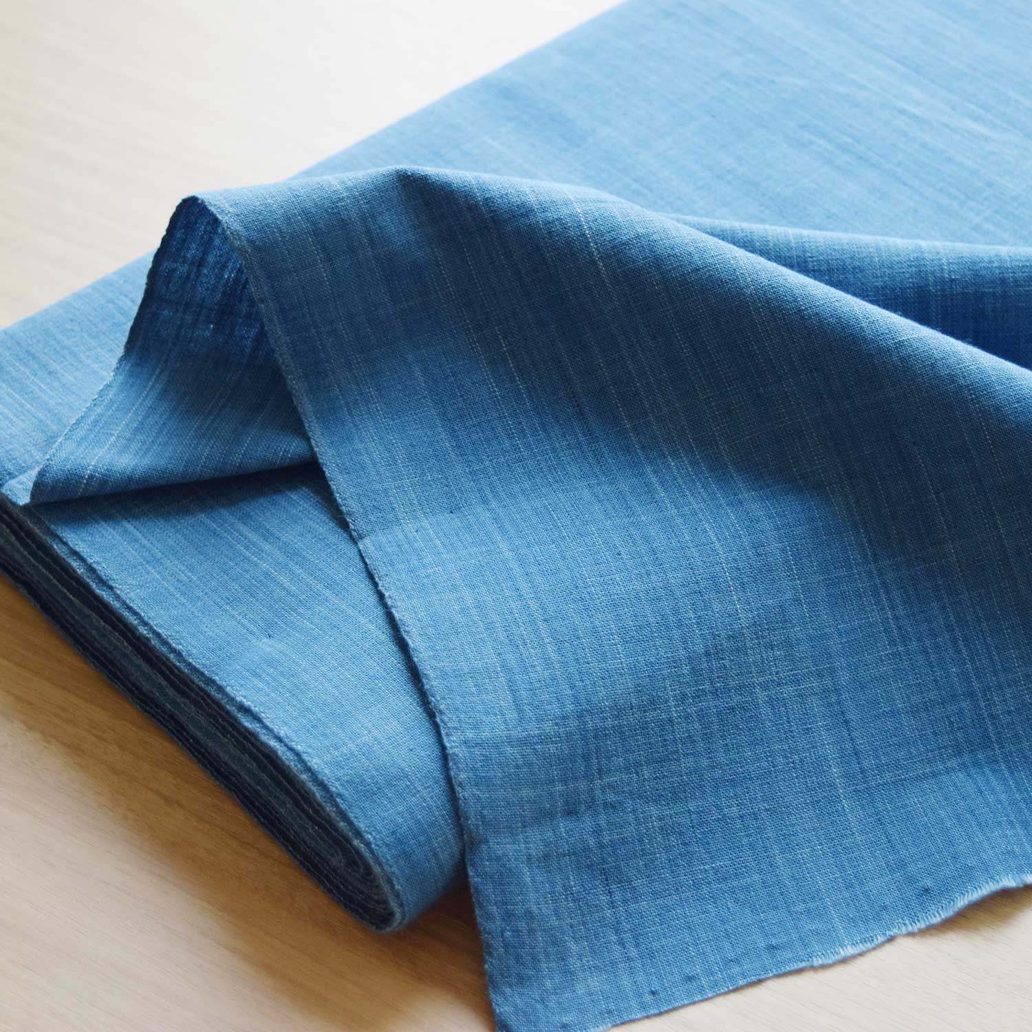 Natural Indigo Yarn-dyed Cotton Solid [15&quot; Width] TMF-015-1