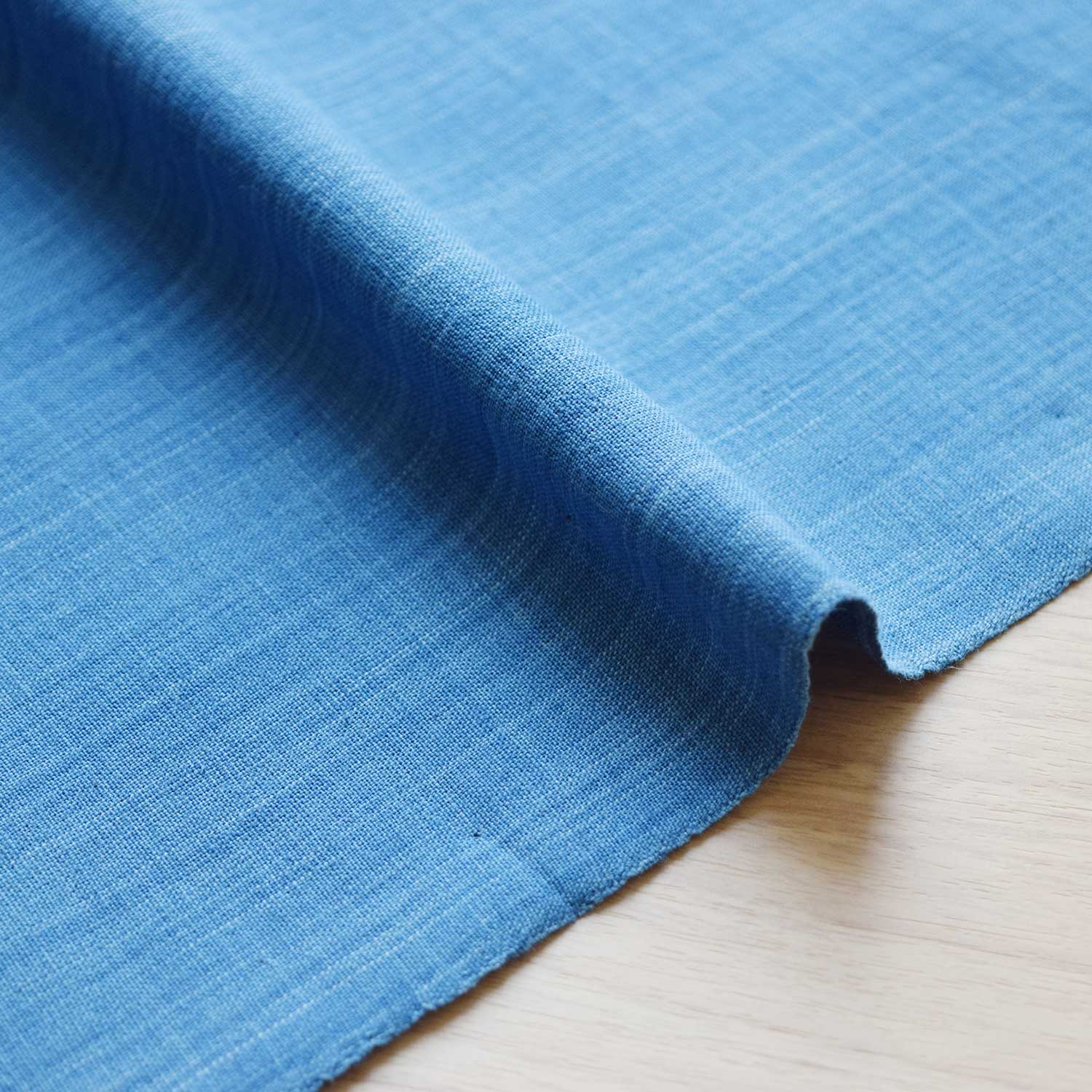 Natural Indigo Yarn-dyed Cotton Solid [15&quot; Width] TMF-015-1