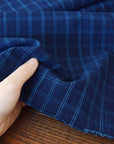 [Fabric Sample] Natural Indigo Yarn-dyed Cotton TMF-001-1