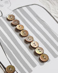 4nov Shell Buttons [Flat Round Brown-lip Shell / 13mm] TPS-1323-1