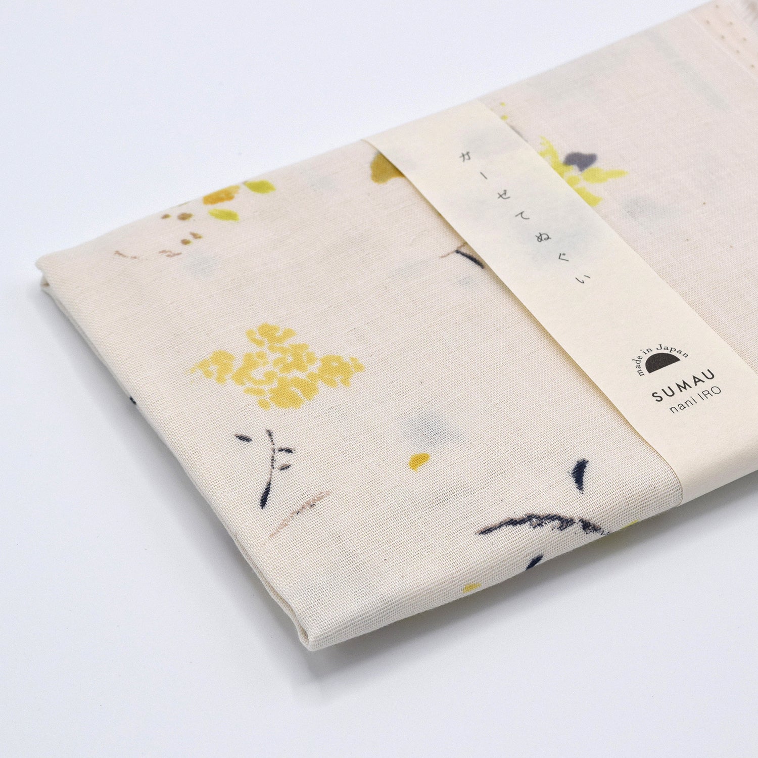 kakemono.夏 0/0 limited nani IRO Double Gauze Tenugui - Cream | Kokka Fabrics